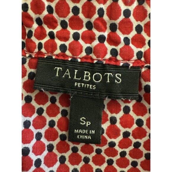 Talbots Petites V-Neck 3/4-Sleeve Pullover Tunic Top Blouse Women's Sz SP - Picture 8 of 10